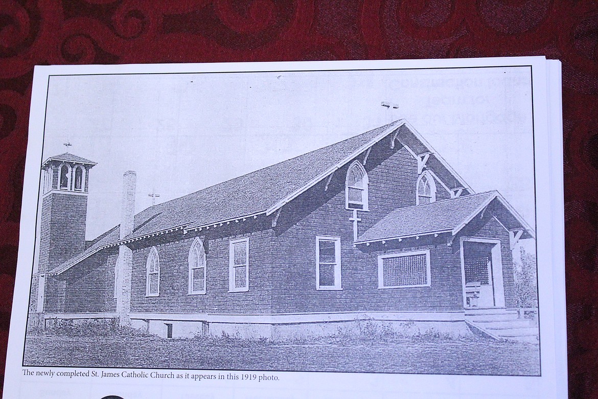 AN ORIGINAL photograph of the church when it was constructed in 1919. (John Dowd/Clark Fork Valley Press)