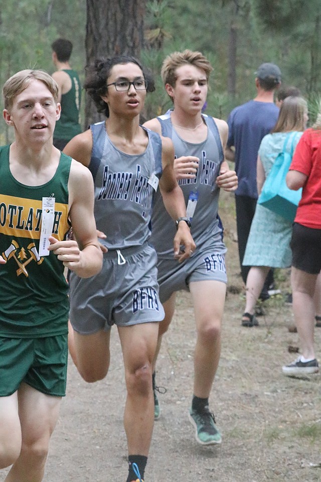 Courtesy photos
Levi Bonnell and Brady Hinthorn competing at the Post Falls meet.

At right, Abby Gorton competes at Farragut State Park.