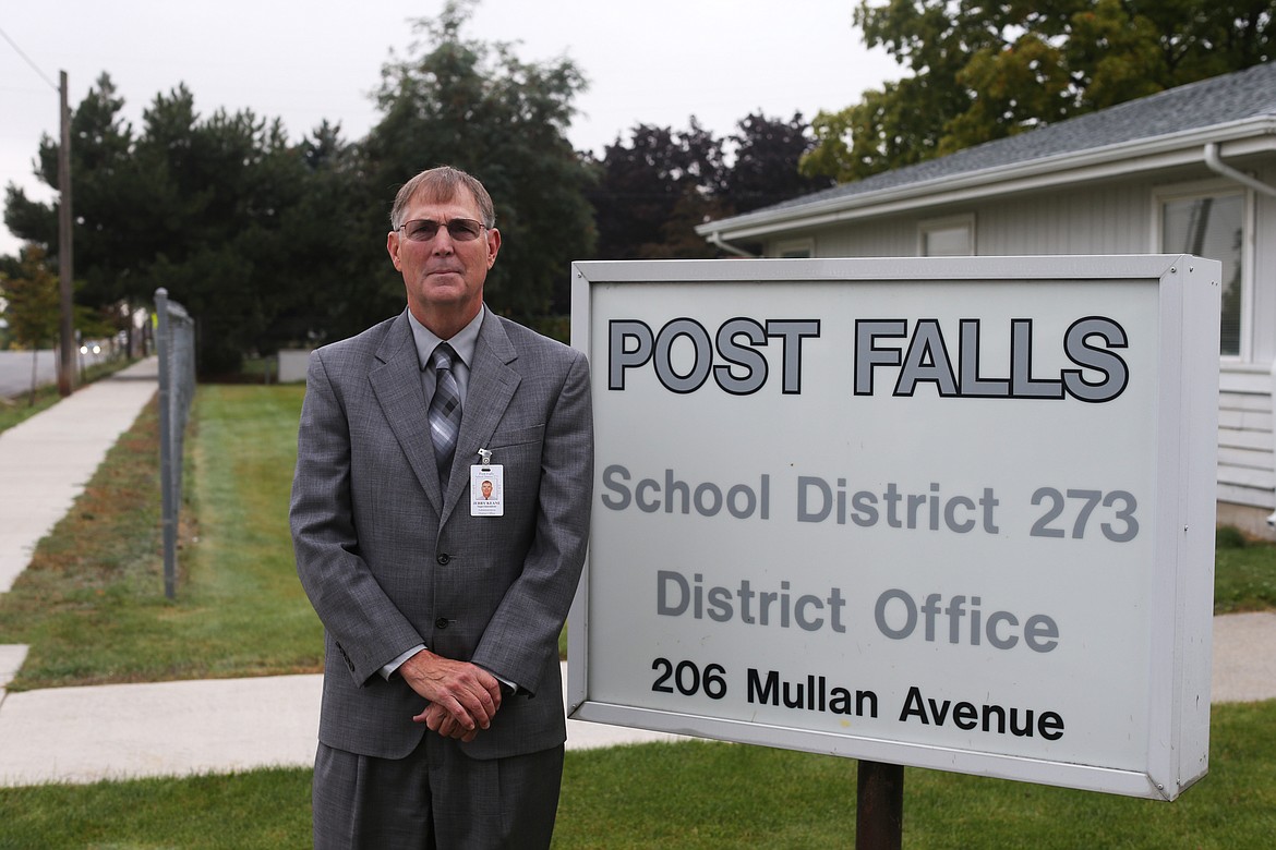 LOREN BENOIT/Press
Post Falls School District Superintendent Jerry Keane is retiring at the end of the school year. Keane has served in education for 40 years. He became superintendent in 2001 and has been with the district through the construction of five new schools, including KTEC in Rathdrum, where he is chairman of the board.