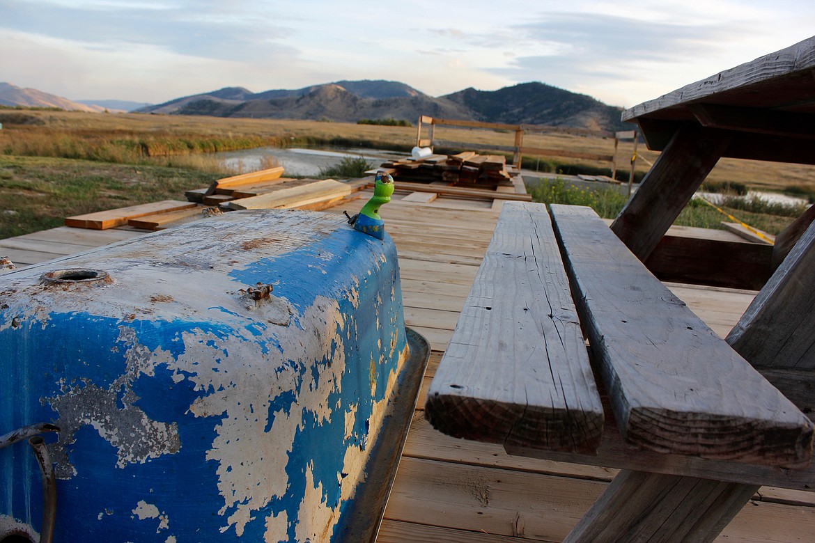 The owner of Wild Horse Hot Springs and his business partner are in the process of building a new deck that will house six new plunge pools. (Kianna Gardner/Daily Inter Lake)