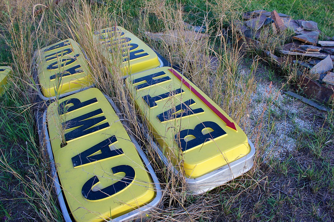 Before the site became Wild Horse Hot Springs, it was named Camp Aqua Bath House. The original signs for the pools can be found on the property today.