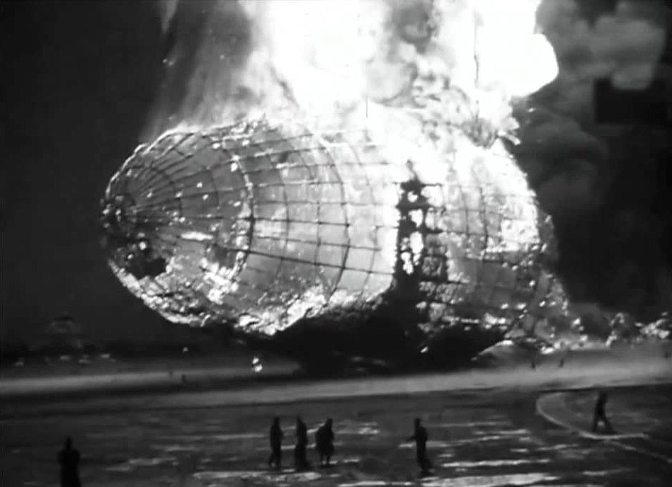 PUBLIC DOMAIN
It only took the Hindenburg just over 30 seconds to catch fire and crash to the ground.