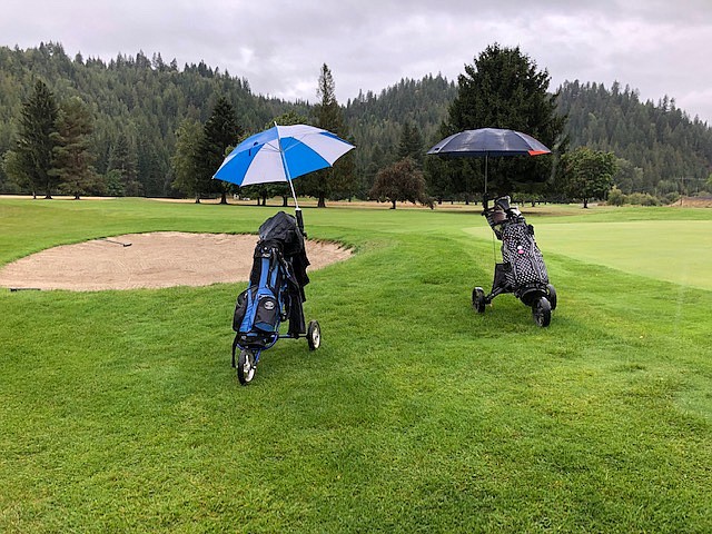 Courtesy photo
Rainy weather was no deterrent to some Mirror Lake ladies&#146; players on Wednesday morning.