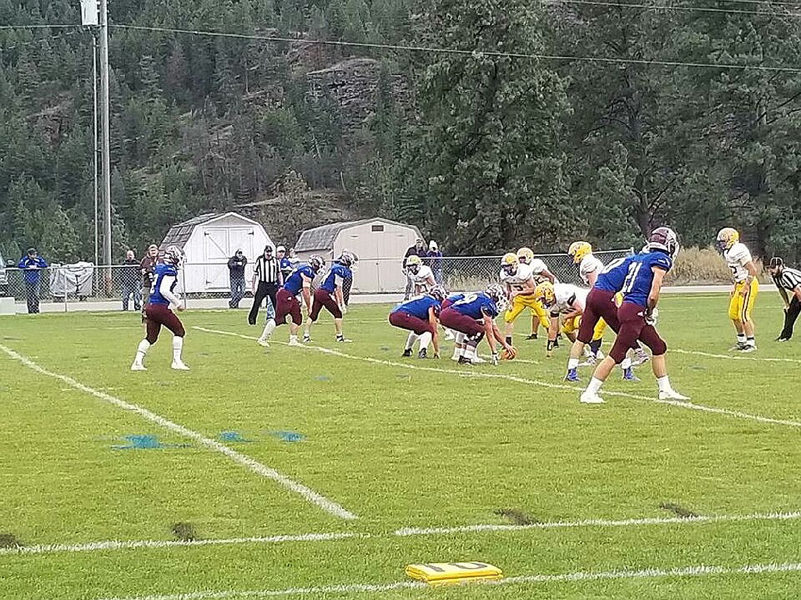 THE ALBERTON SUPERIOR High School football team beat Thompson Falls, 56-38, Friday night on Homecoming. The win helped celebrate Alberton's 100th anniversary. (Courtesy photo)