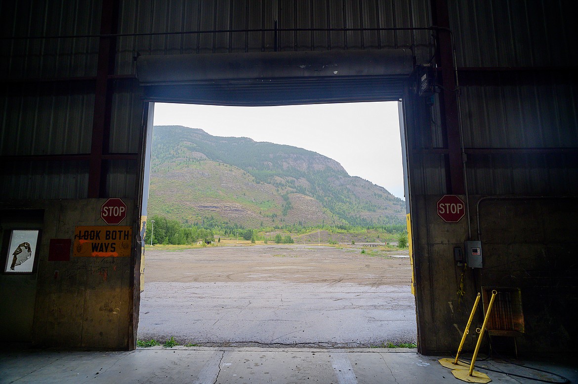 The view of the CFAC property, as seen from inside one of the remaining huge warehouses the company did not demolish.