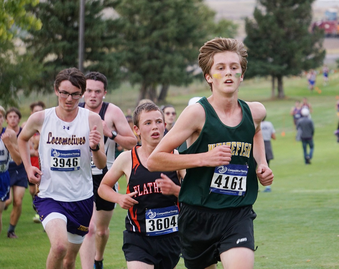 Bulldog Aidan Calaway finished the Great Falls Cross Country Invitational with a time of 19:07.52. (Photo courtesy Matt Weller)