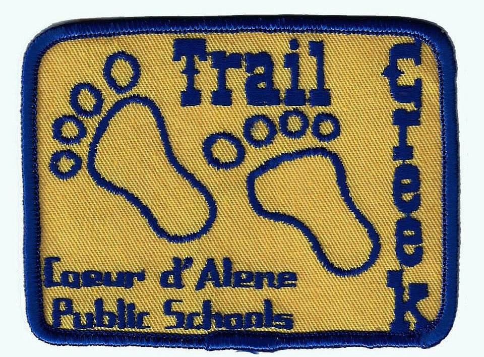 This Trail Creek patch with the camp&#146;s trademark Sasquatch feet was a prized item for Coeur d&#146;Alene students who experienced the camp in the past. Lakes Middle School is at Camp Lutherhaven for Trail Creek this week.