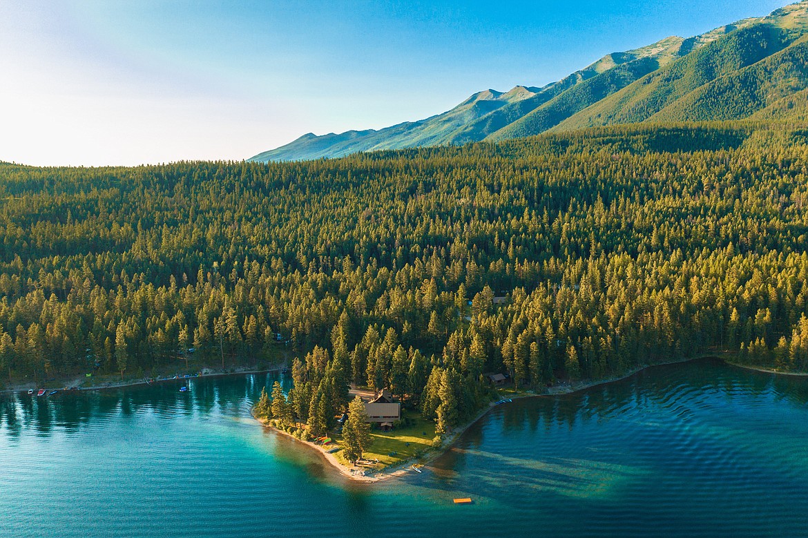The main lodge building of Holland Lake Lodge is 4,600 square feet and includes nine guest rooms. (Courtesy of Travis Kauffman)