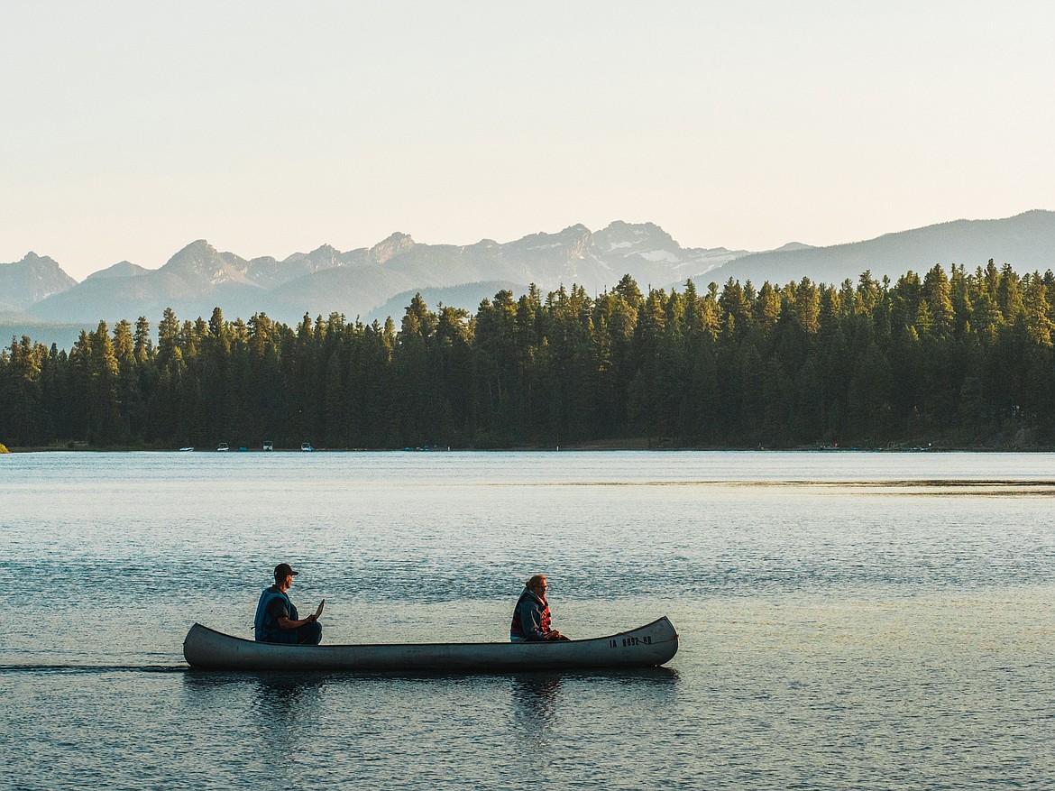 Paddlers explore Holland Lake. (Courtesy of Christian Wohlfeil)