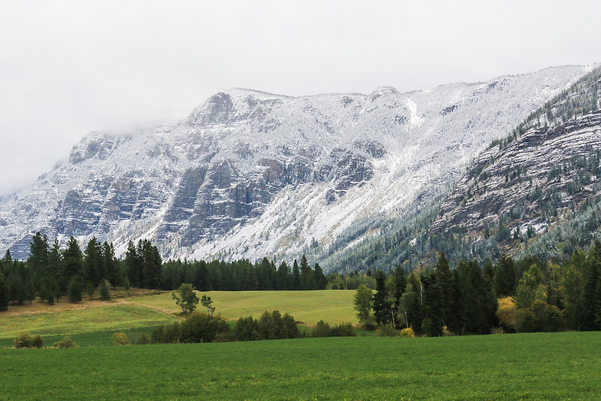 Photo by MANDI BATEMAN
Although Boundary County did not receive the snowfall that was predicted last weekend, some areas did get a light dusting of the white stuff.