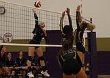 Lady Pirates volleyball splits homecoming matches