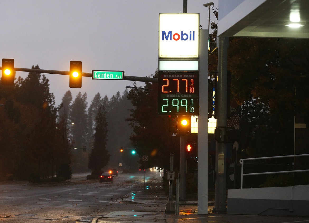 LOREN BENOIT/Press
A gallon of regular unleaded cost an average $2.623 a month ago. As of Thursday prices locally were more than 7% higher.