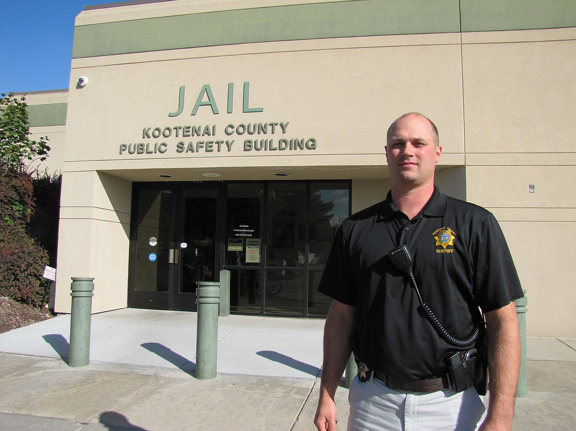 Lt. Hutchison outside the Kootenai County Jail. (KEITH ERICKSON/Press)