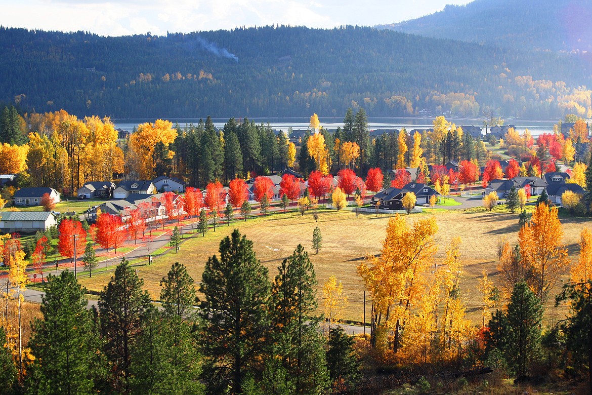 Fall is in full swing at the Dover Bay Waterfront Community located on Lake Pend Oreille.