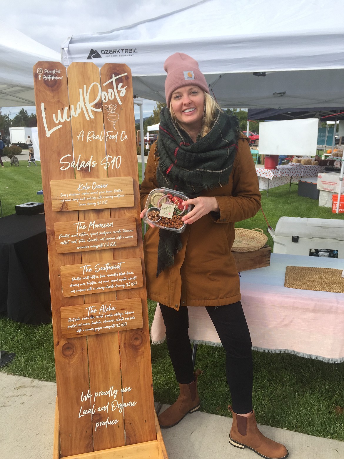 Dani Lundquist of Lucid Roots at a recent farmer&#146;s market. (Courtesy photos)