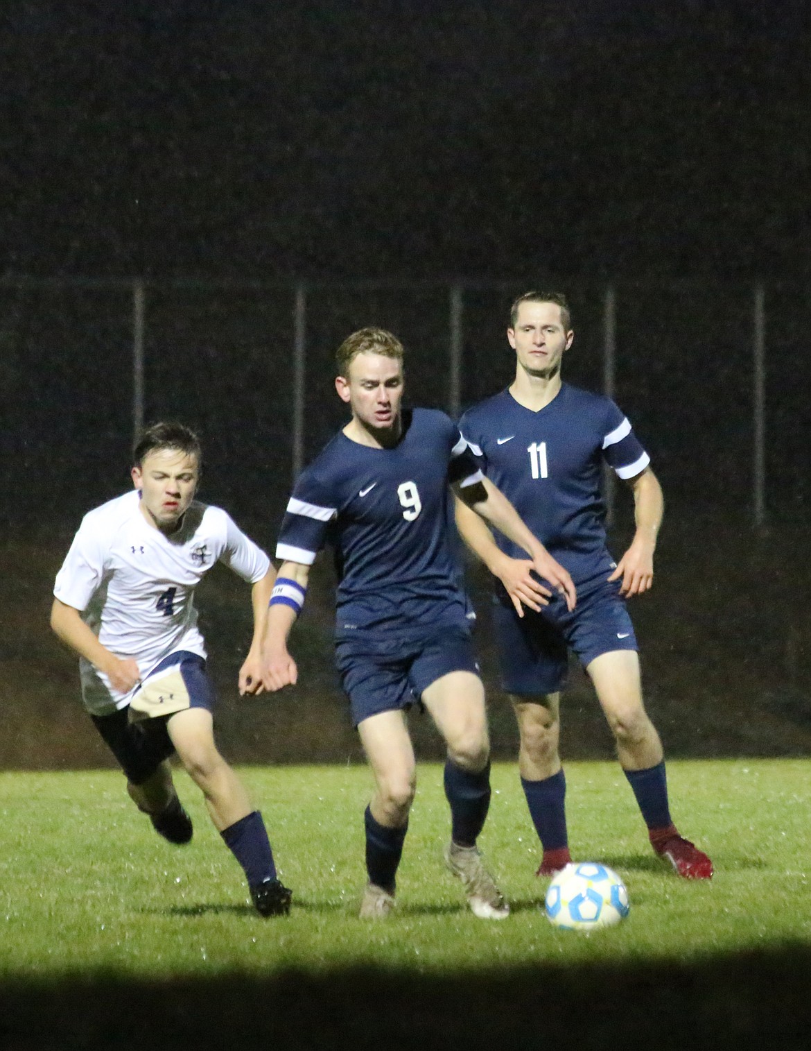 Photo by MANDI BATEMAN
Ben Tompkins and Preston Mcleish during the Oct. 8 homegame against Timberlake.