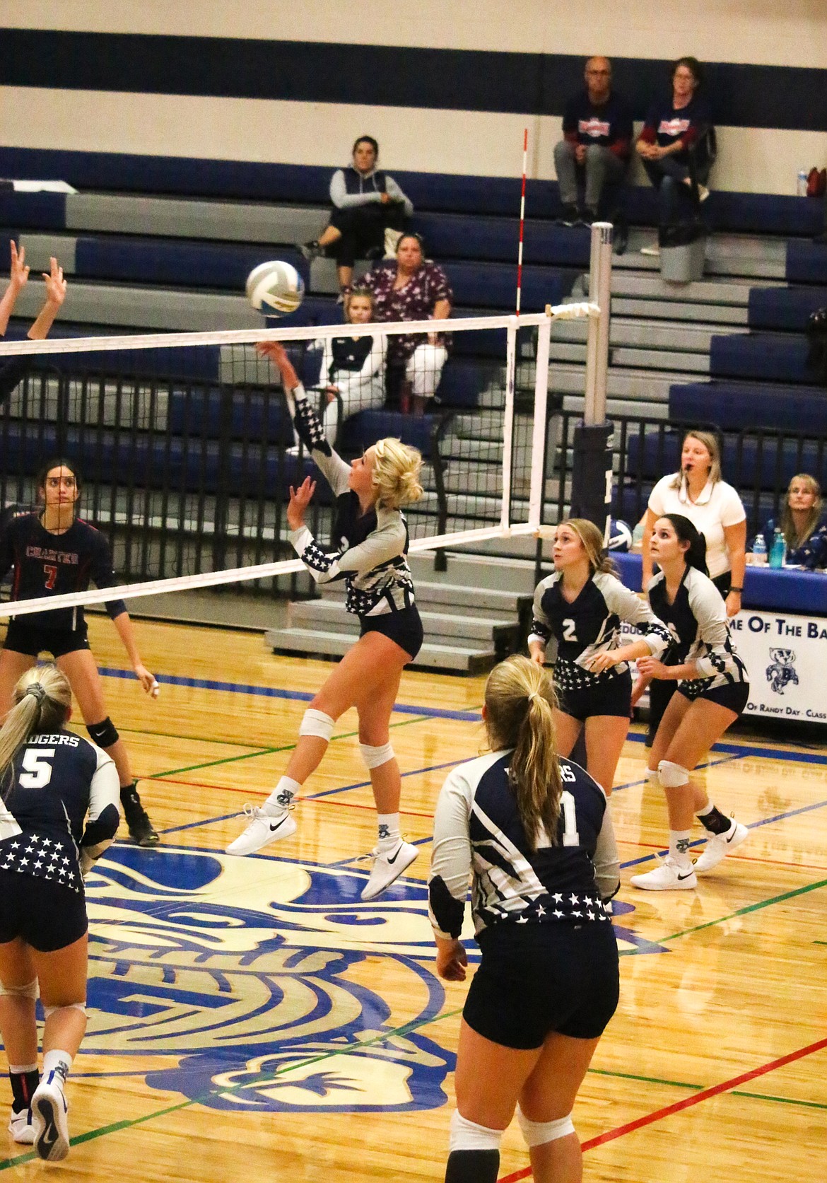 Photo by MANDI BATEMAN
The Lady Badgers played Coeue d&#146;Alene Charter on Oct. 8.