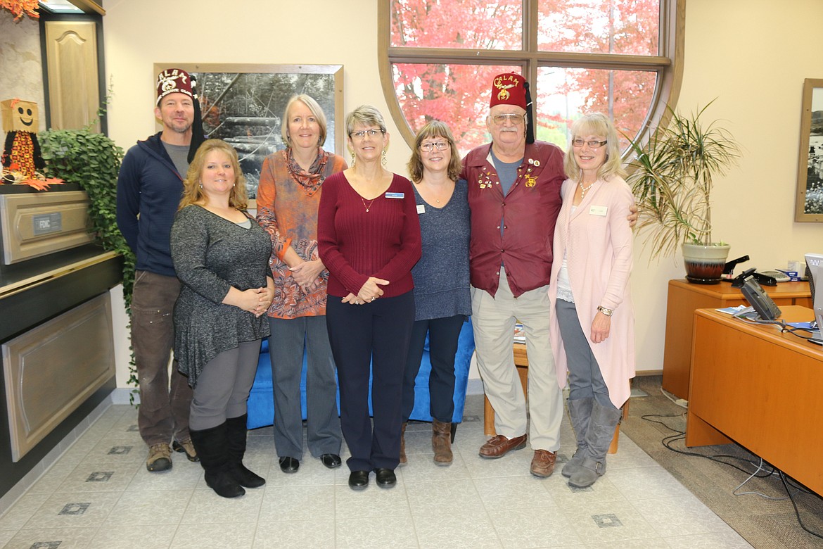 Bobbi Wells, Erja Springman, Brenda Spease, Carol Julian and Linda Erickson at Columbia Bank.