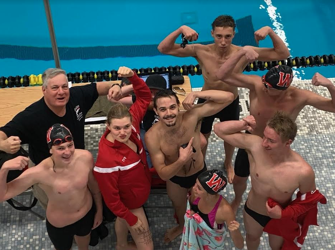 Courtesy image/ The Wallace Swimming team poses for a quick picture during their meet in Moscow.