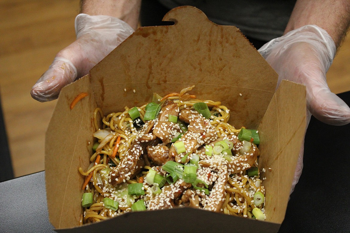 Photo by TONIA BROOKS
Yakisoba prepared by 9B Pho Noodle Joint is available to-go.