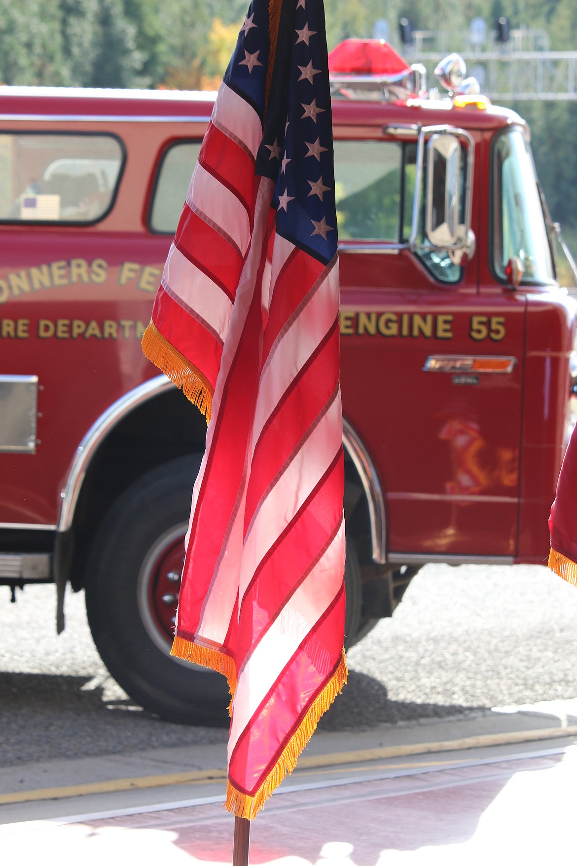 Photo by MANDI BATEMAN
The ceremony took place at the City Fire Department.