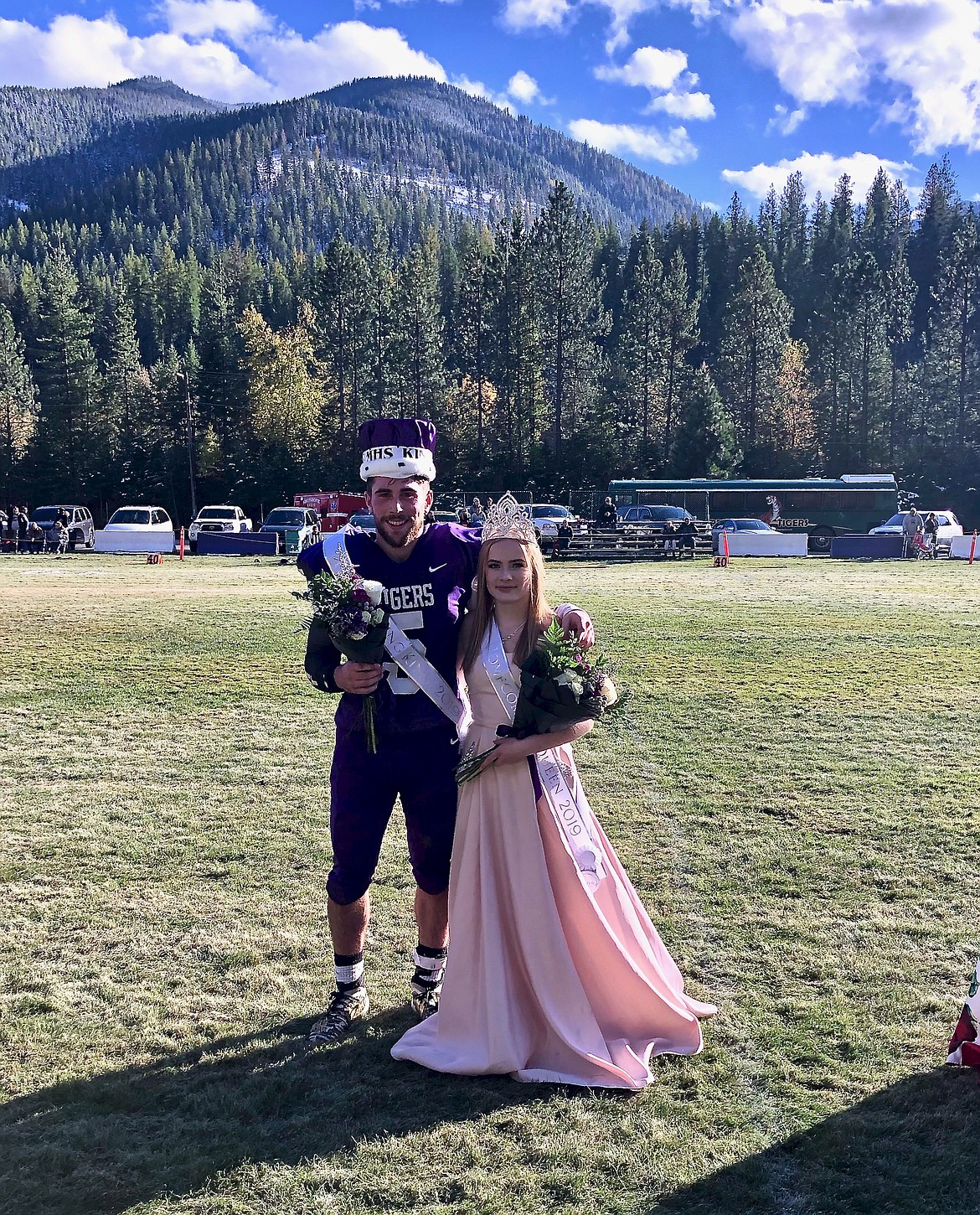 Photo by JOSH MCDONALD
Mullan High School homecoming king and king Skye Gallaway and Jayna Petit.