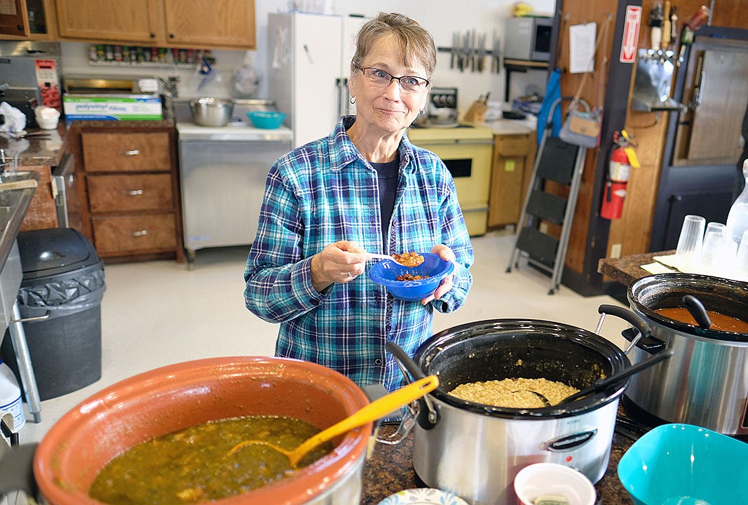 (Courtesy Photo)
Carol Odmark sampling chili.