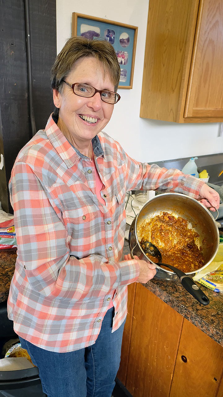 Melanie Staples, the winner of the chili cookoff.