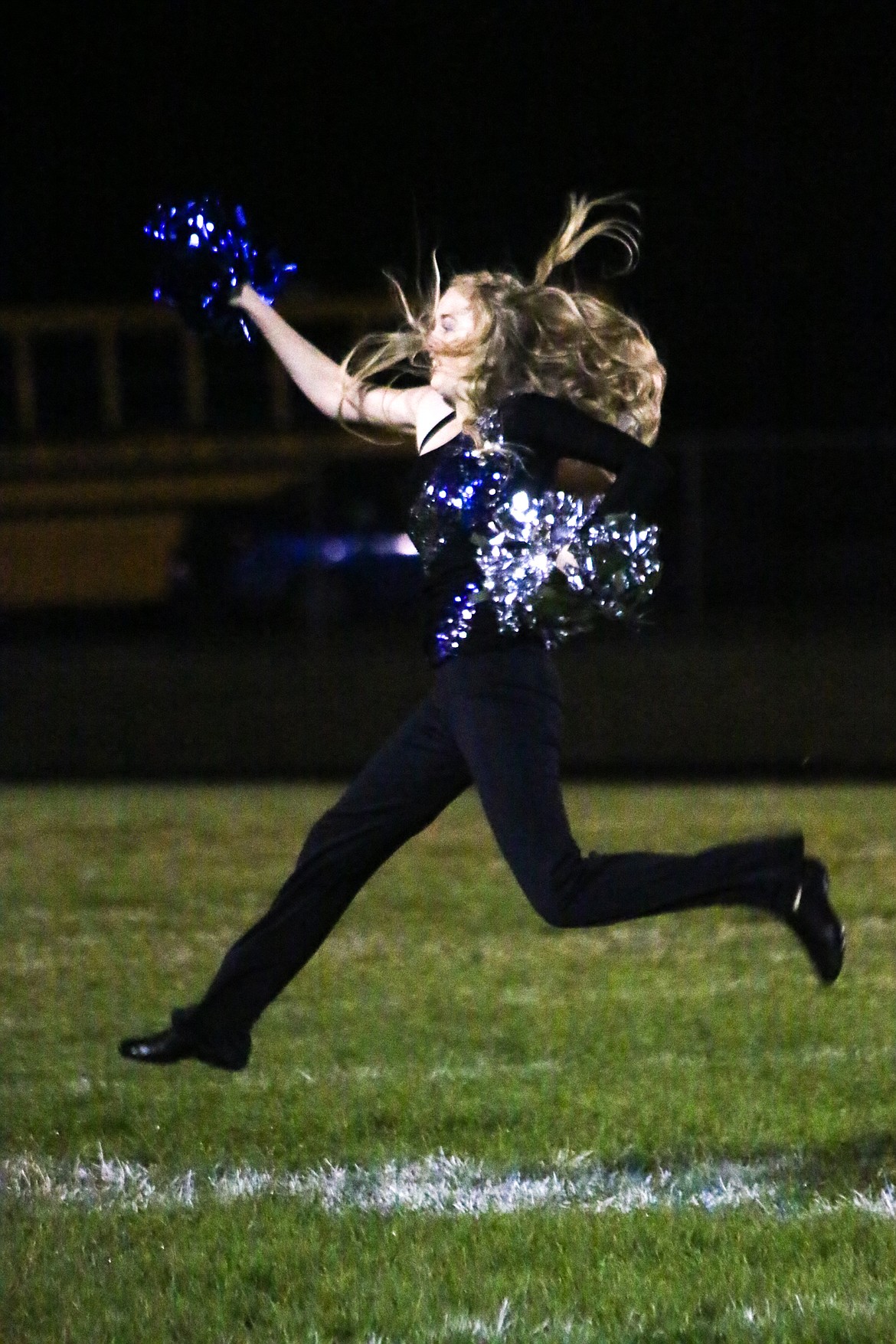 Photo by MANDI BATEMAN
The Badgerette team showed their enthusiasm for dance during their performance.