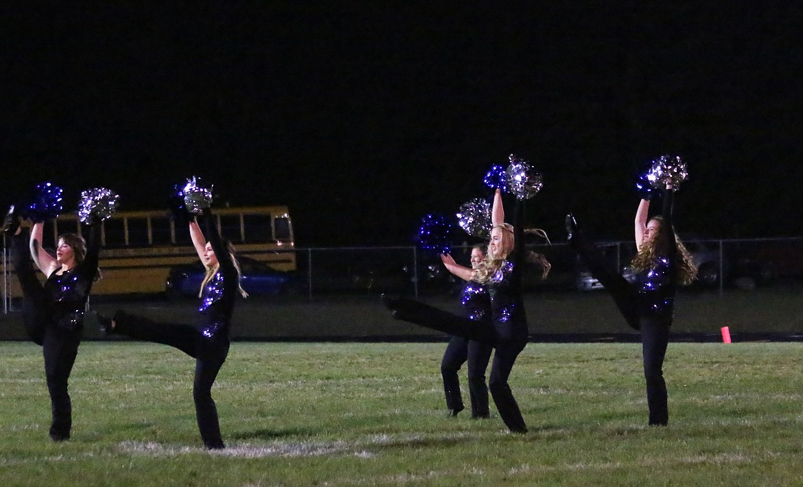 Photo by MANDI BATEMAN
The Badgeretters performed a pom routine.