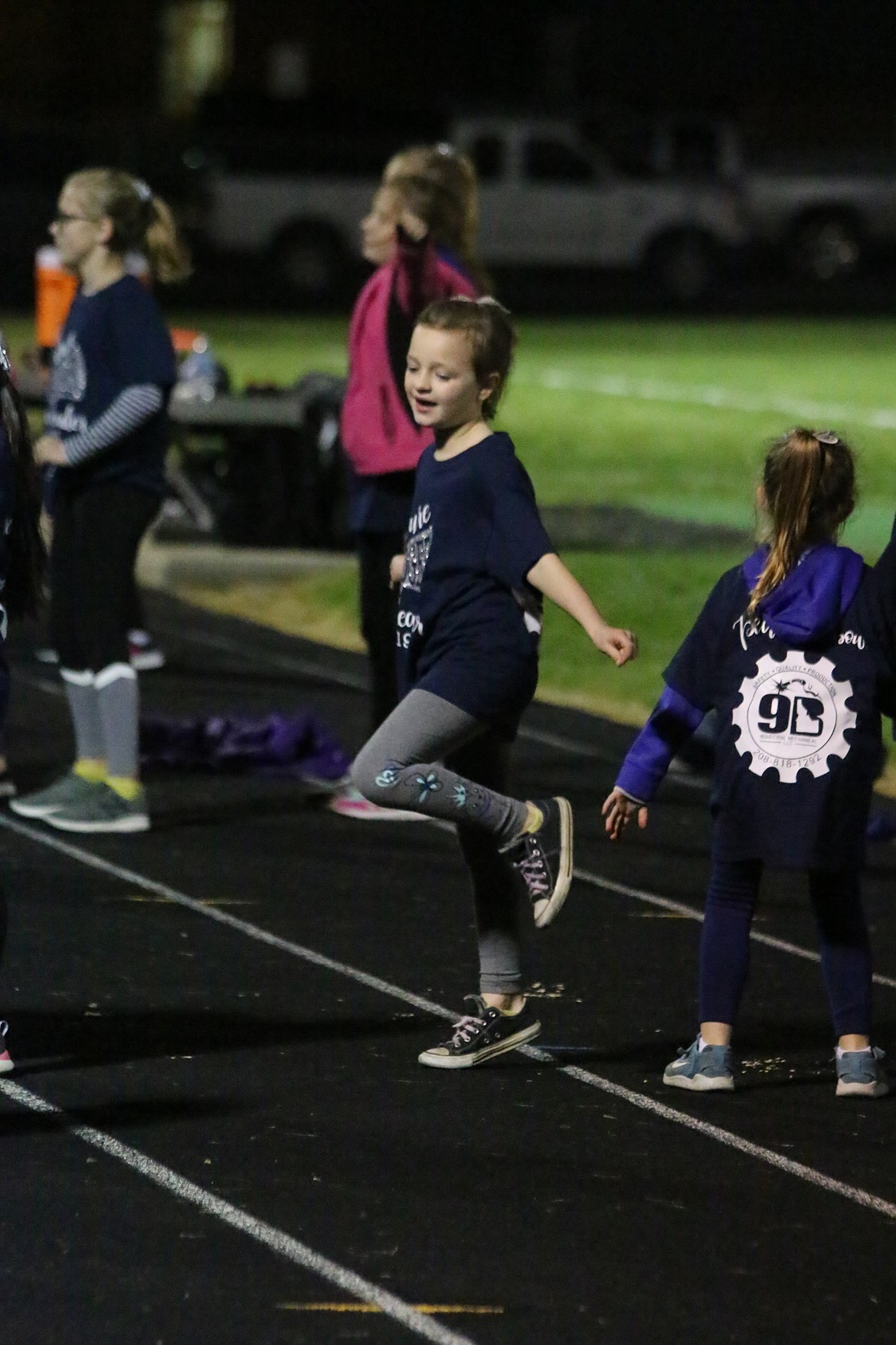 Photo by MANDI BATEMAN
There were 68 enthusiastic young cheerleaders at the football game.