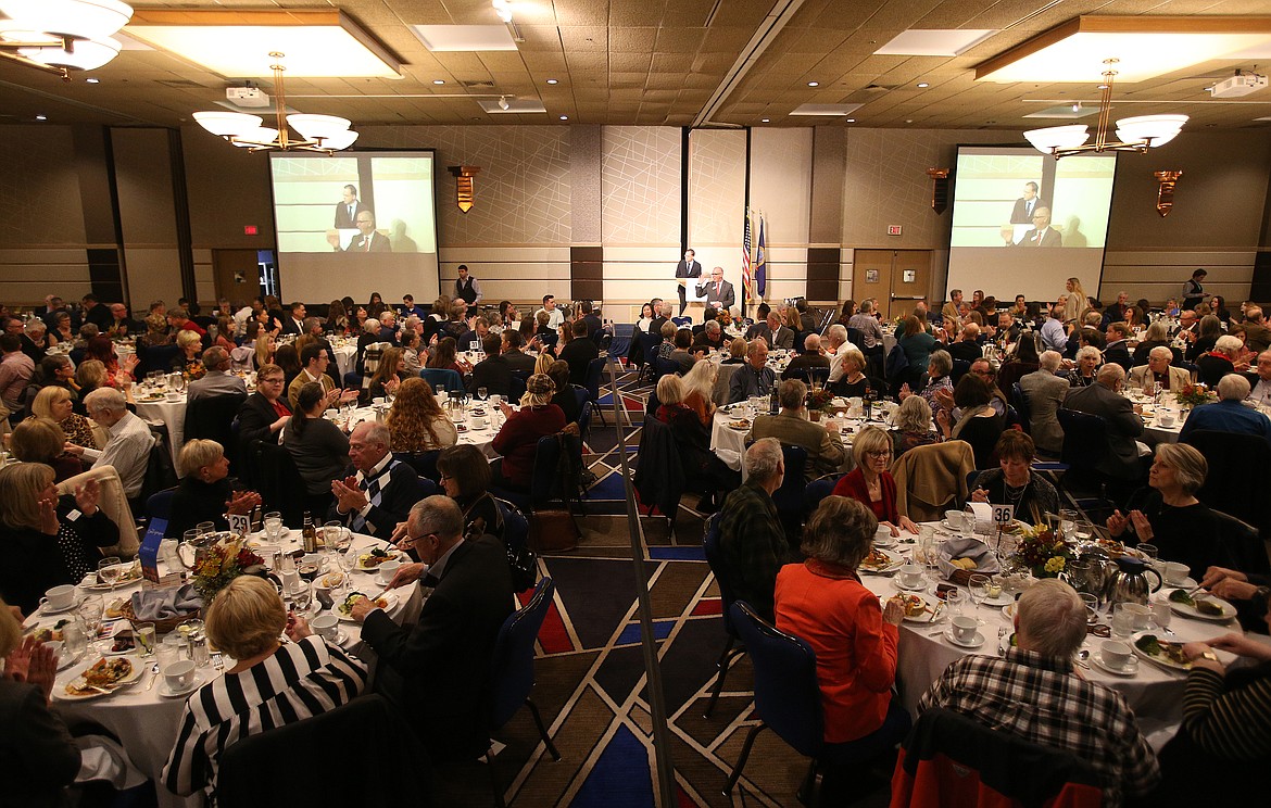 A sold out crowd of more than 500 guests attended the  Idaho Humanities Council's 16th annual North Idaho Distinguished Humanities Lecture at The Coeur d'Alene Resort to hear Viet Thanh Nguyen speak. (LOREN BENOIT/Press)