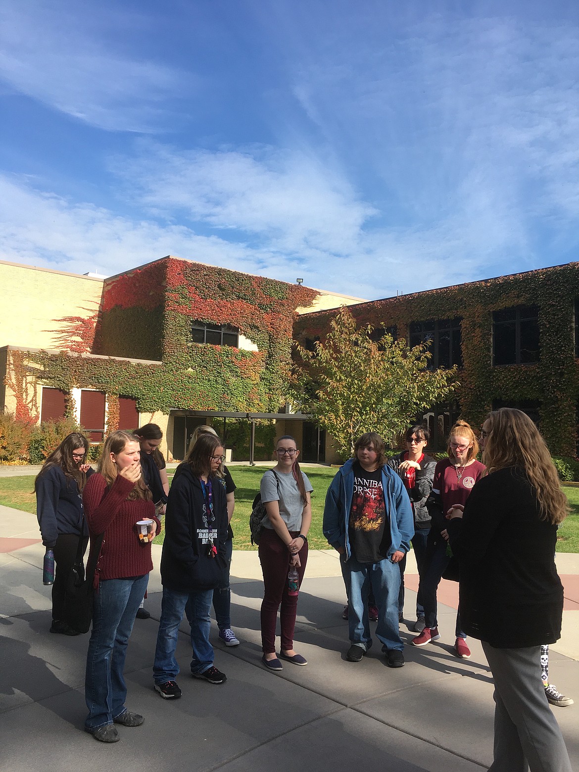 Courtesy photos
On Oct. 16, Bonners Ferry High School senior students visited North Idaho College to learn about post-secondary education and training options.