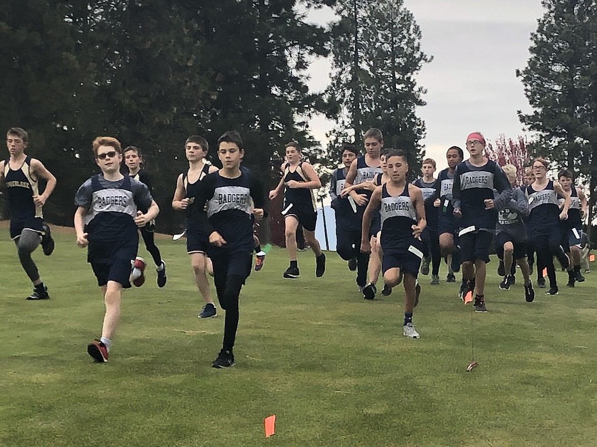 Photos by KELLY HINTHORN
The Boundary County Middle School cross country team competed Tuesday, Oct. 15, at Highland Golf Course in Post Falls.