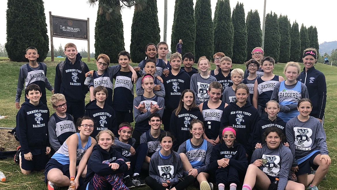 The Boundary County Middle School cross country team.