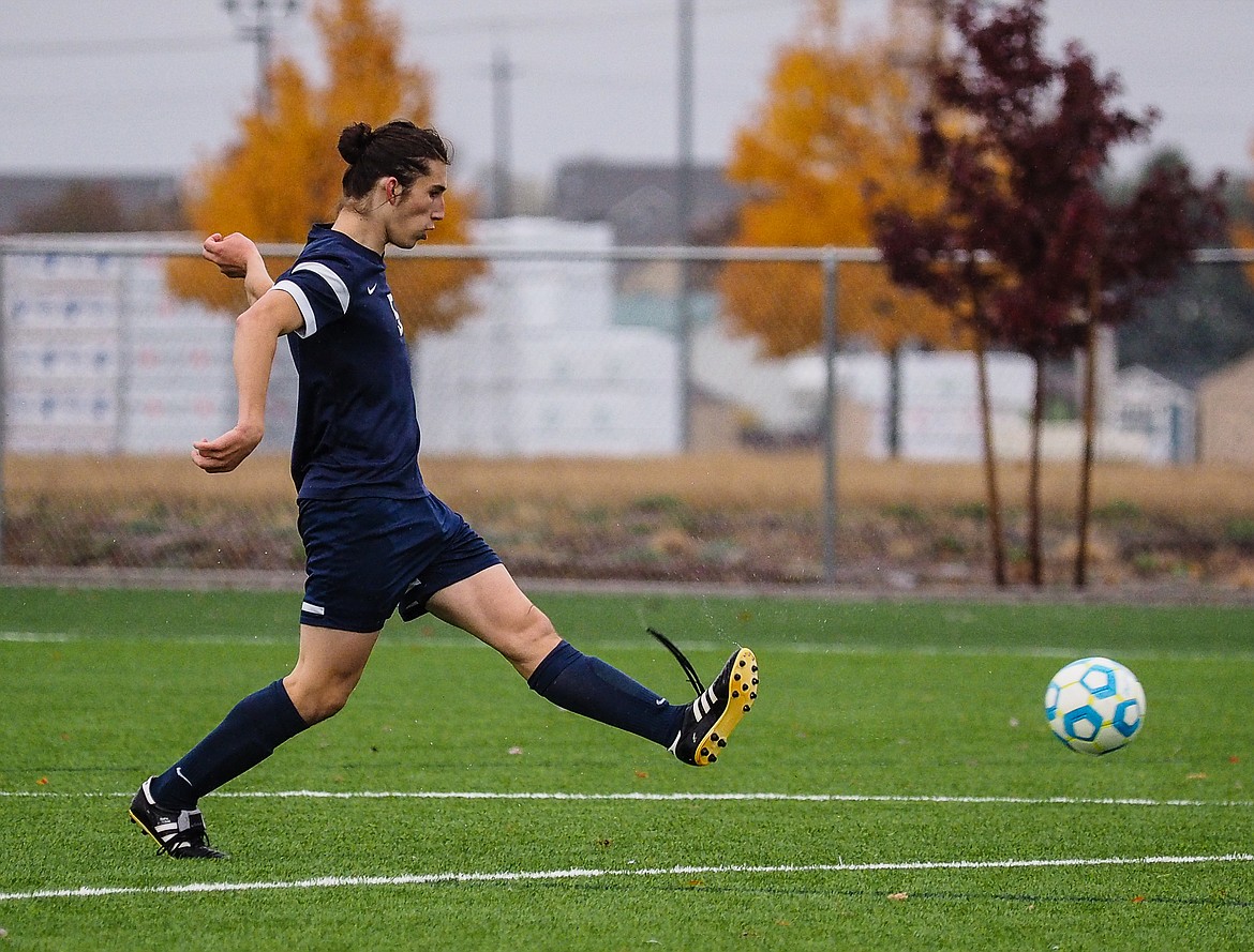 Photo by DOUG BEAZER
Thomas Rivkin during the Intermountain League title game against Coeur d&#146;Alene Charter.