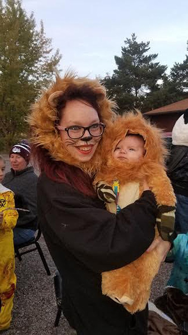 Cidnie Hedeen introduces her son, Leonidas, to the fun of being one of &#147;Nancy&#146;s kids. (Courtesy photo)