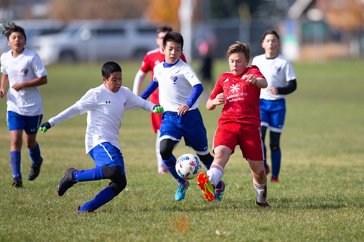 The Timbers North FC 06 Boys White soccer team played to a 3-3 tie against Endeavor Soccer Academy B06 Harris. Timbers goals were made by Landon Miller, Gabriel Jones and Ari Rumpler. Assists were made by Ryder &#147;Grant&#148; Schofield and two by Bryant Donovan. The team is currently undefeated, sitting in first place with two games left. 

Photo courtesy BUSCEMA PHOTOGRAPHY