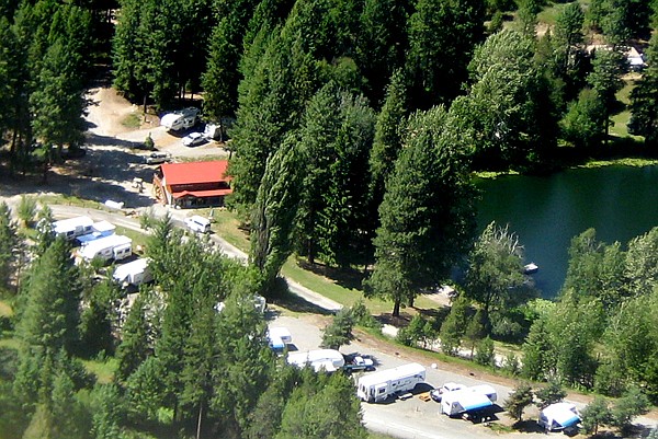 Photo by BLUE LAKE RV RESORT
An aerial view of part of the 20 acre Blue Lake RV Resort.