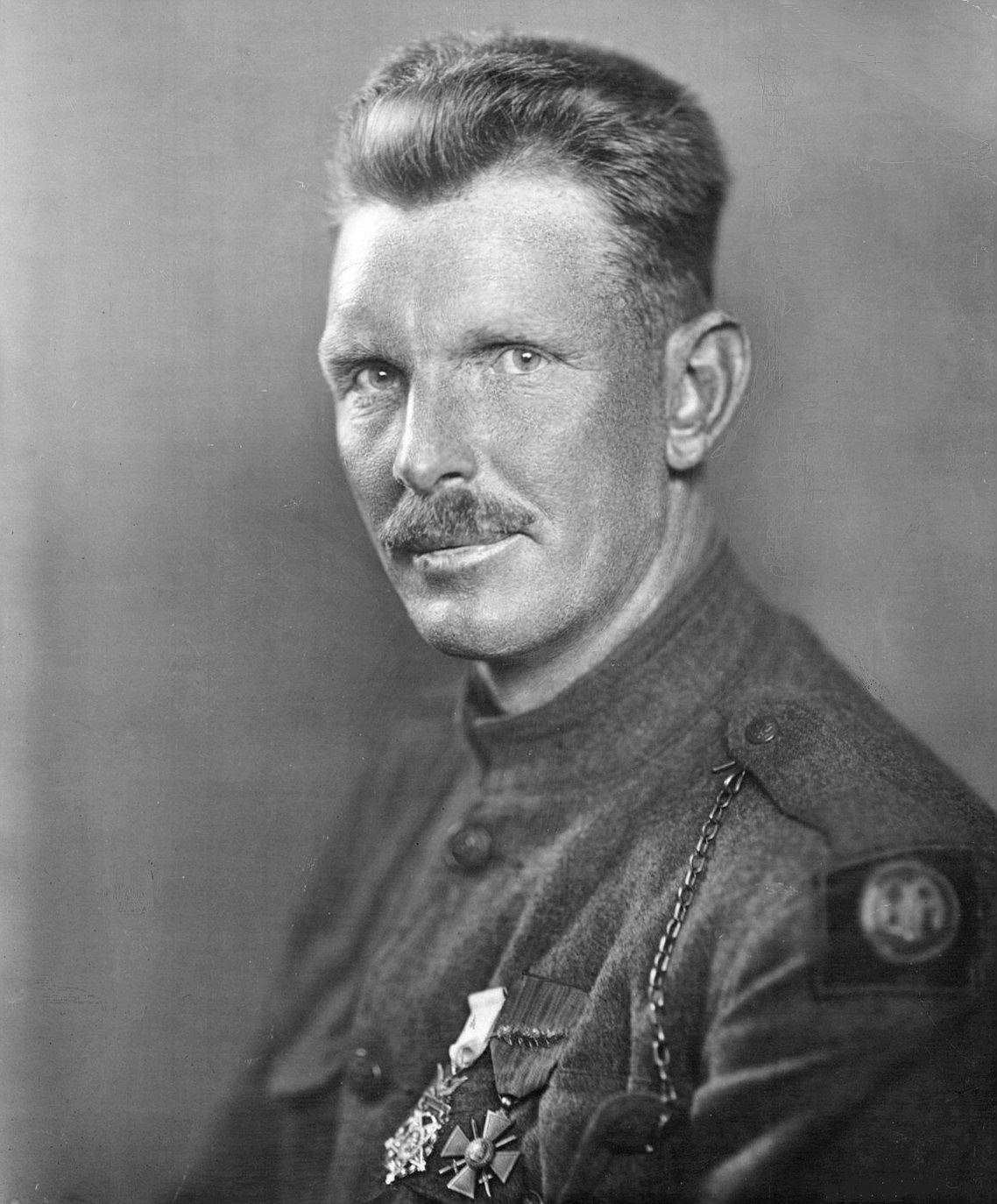 Sgt. Alvin C. York (1868-1964) Medal of Honor and Croix de Guerre recipient for heroic service in France in World War I.

PUBLIC DOMAIN