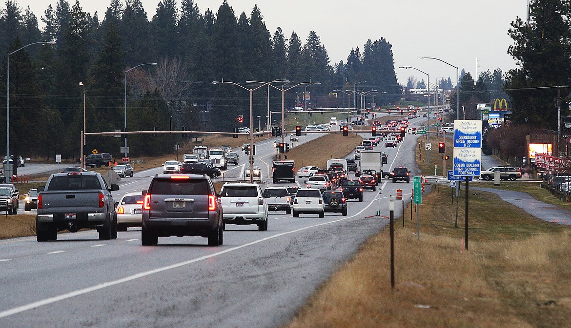 Traffic heads north and south on U.S. 95 on Friday. Around 55.3 million travelers are expected to roam far from home to celebrate Thanksgiving this year. (LOREN BENOIT/Press)