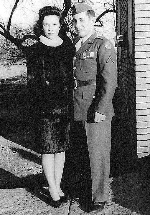 Bud Irish and his sweetheart Elaine Marie Corbat (his future bride) are seen here together when he was on furlough in March 1944. Their daughter, Teresa Irish, will present letters the two exchanged during an event Thursday in Lake City Center. (Photo courtesy of Teresa Irish)