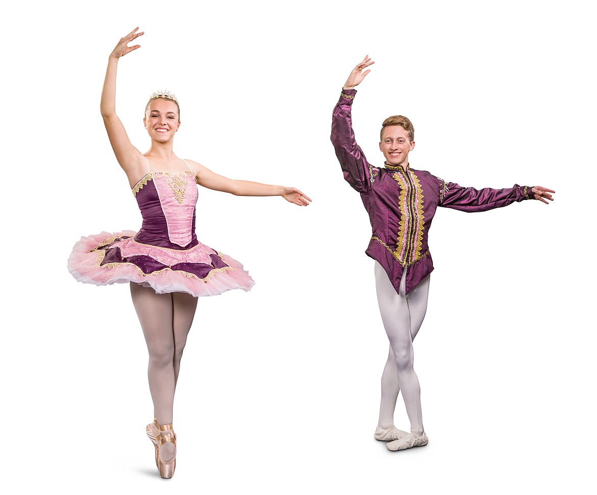 Northwest Ballet Co. Principal Allison Miller is Sugar Plum Fairy, and Northwest Ballet School student Ashton Folkman is Sugar Plum Cavalier.