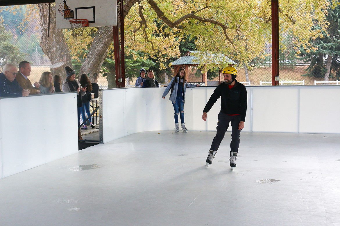 Photo by HECTOR MENDEZ JR.
The ice rink will bring another outdoor exercise option for people through the winter months.
