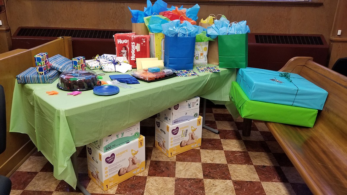 A very special baby shower was held at the Boundary County Courthouse last Thursday.