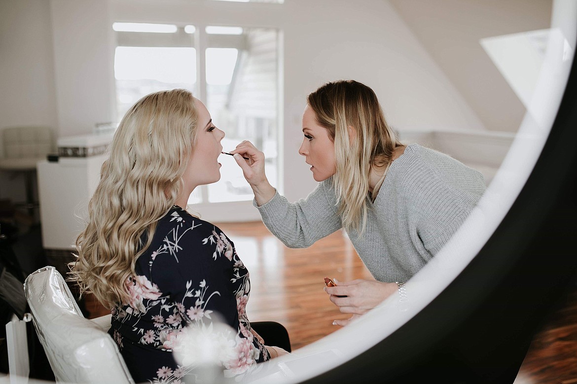 Courtesy photo
Owner Terri Reece works with a customer. Her Terri Reece Studios Salon will open soon at 206 E. Indiana Ave. Suite 200 in Coeur d&#146;Alene.