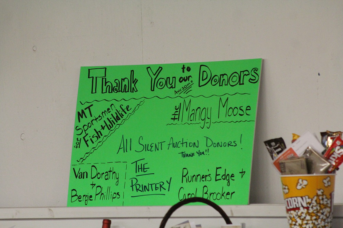 THE SPONSORS for the fun run fundraiser. (John Dowd/Clark Fork Valley Press)