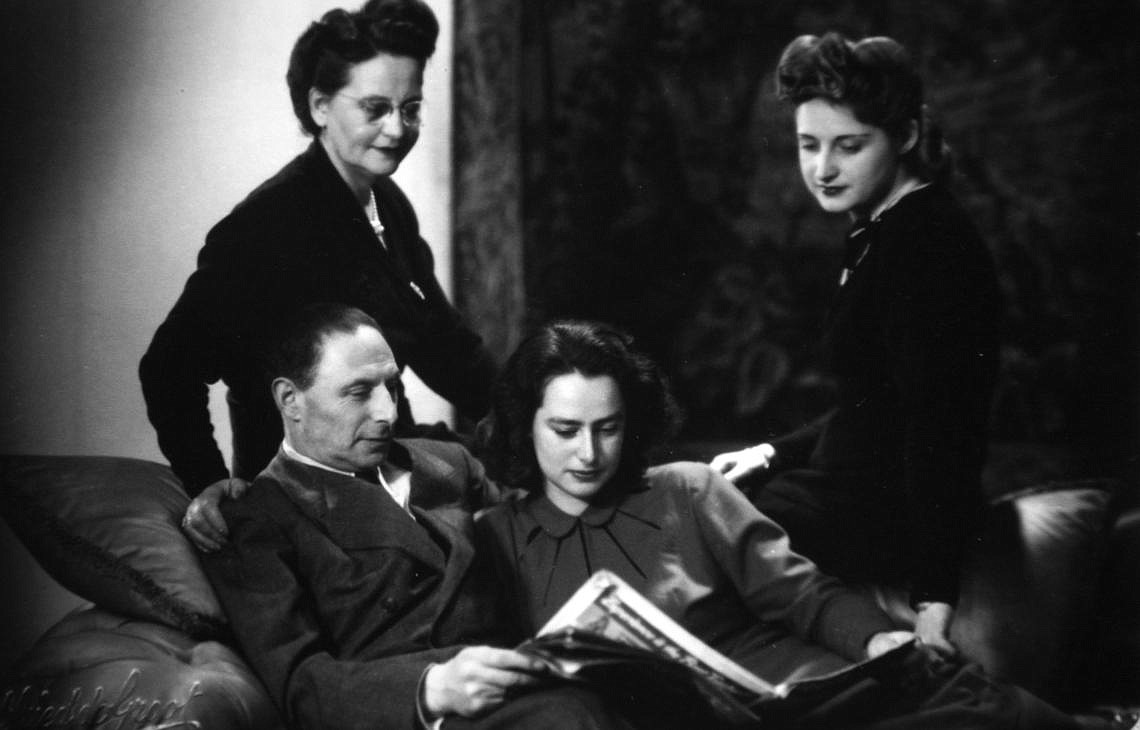 Photo courtesy of the Holocaust Center for Humanity
Carla Peperzak, seated next to her father, mother and sister Miep (right) in the 1940s. Carla, now 96, is a Holocaust survivor who went to school with Anne Frank&#146;s older sister Margot. Carla saved several people when she joined the Dutch resistance at age 18.