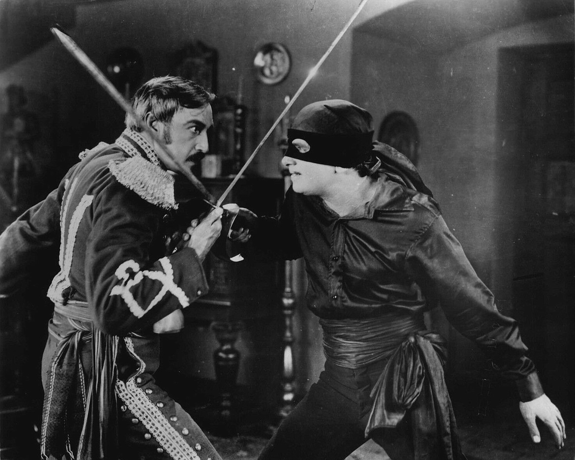 PUBLIC DOMAIN
Douglas Fairbanks as Zorro in 1920 silent film, the character possibly adapted from Joaquin Murrieta.