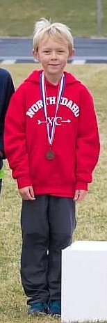 Courtesy photo
Will Wood of the North Idaho XC team placed 7th in 8 minutes, 47.21 seconds in the U8 boys race (2,000 meters) at the USATF Inland Northwest Association Junior Olympic cross country championship on Saturday at Lake City High.